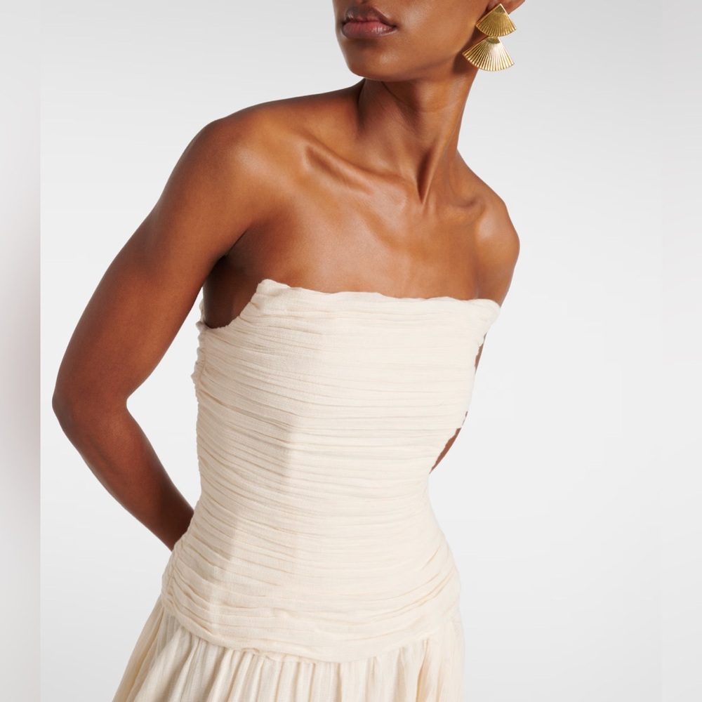 STAUD | NWT! Hightide strapless asymmetric maxi dress - Picture 2 of 8
